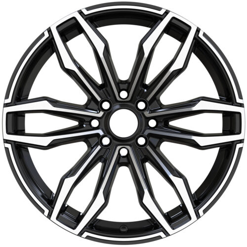 17x8 | 4x100/108 / 4x100/114.3 | FC1354 - Gloss Black Machined Face