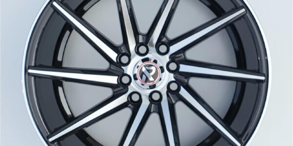 17x8 | 4x100 / 4x108 / 4x114.3 | FC1058 - Gloss Black Machined Face