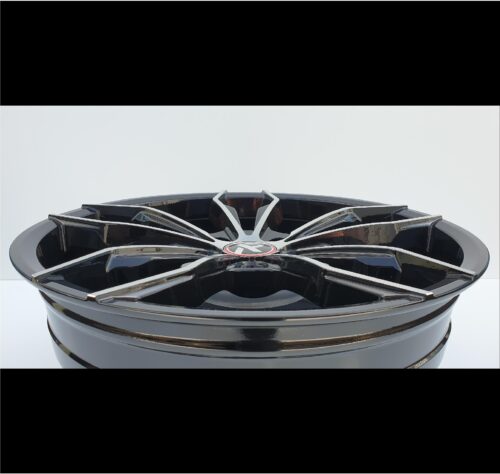 17x7.5 | 4x100 | FC1390 - Gloss Black Machined Face