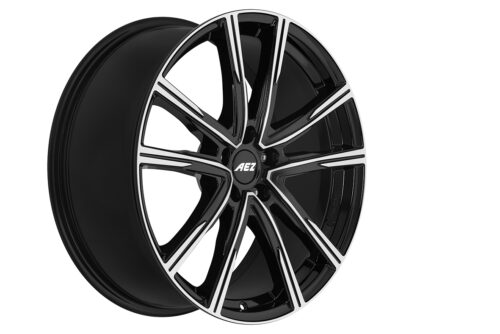 19x7 | 5x108 / 5x112 / 5x114.3 | Montreal Dark - Gloss Black Front Polished