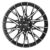18x7.5 | 4x100 / 4x108 / 5x100 / 5x108 / 5x112 / 5x114.3 | Fuji Dark - Black Polished