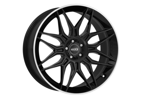22x9.5 | 5x108 / 5x112 / 5x120 / 5x130 | LongBeach Dark - Gloss Black Polished Lip