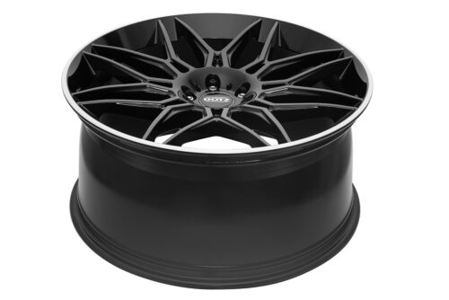 22x9.5 | 5x108 / 5x112 / 5x120 / 5x130 | LongBeach Dark - Gloss Black Polished Lip