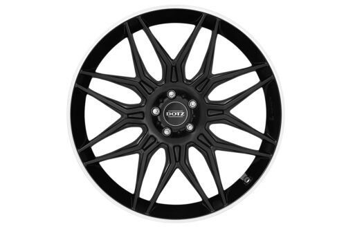 22x9.5 | 5x108 / 5x112 / 5x120 / 5x130 | LongBeach Dark - Gloss Black Polished Lip
