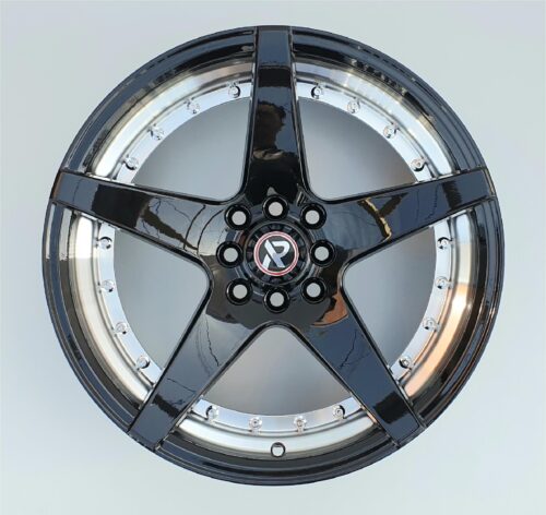 17x7.5 | 4x100/108 / 4x100/114.3 | FC1034 - Gloss Black Silver Inside