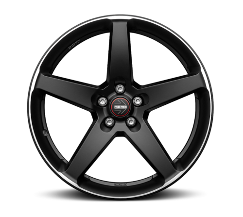 16x7 | 5x100 / 5x108 / 5x112 / 5x114.3 | Five - Matt Black Polished Lip