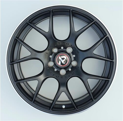 18x8 | 5x112 / 5x120 | FF11 - Satin Black Machined Lip