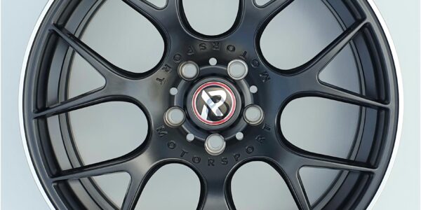 18x8 | 5x112 / 5x120 | FF11 - Satin Black Machined Lip