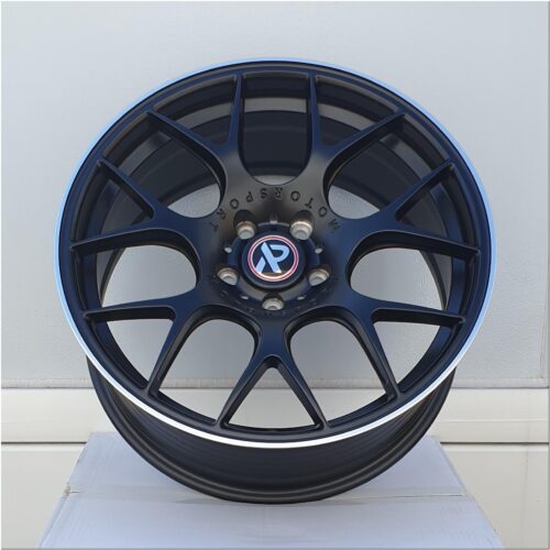 18x8 | 5x112 / 5x120 | FF11 - Satin Black Machined Lip