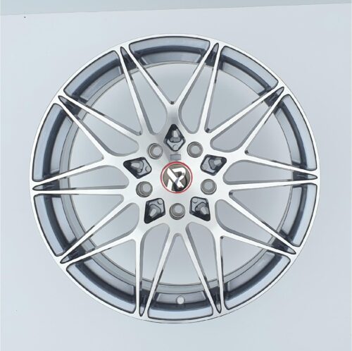 18x8 | 5x120 | FF23 - Ash Grey Machined Face