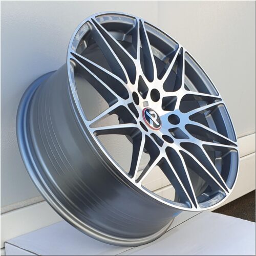 18x8 | 5x120 | FF23 - Ash Grey Machined Face