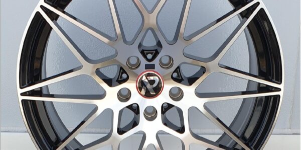 19x8.5 | 5x112 | FF23 - Gloss Black Machined Face