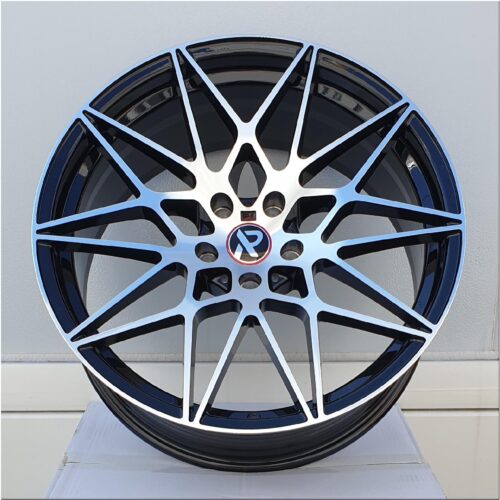 19x8.5 | 5x112 | FF23 - Gloss Black Machined Face