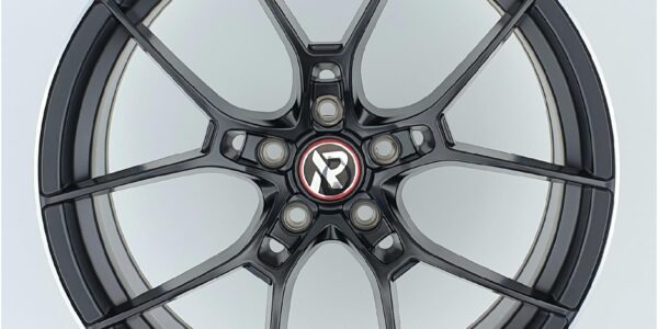 19x8.5 | 5x112 / 5x120 | FF45 - Satin Black Machined Lip