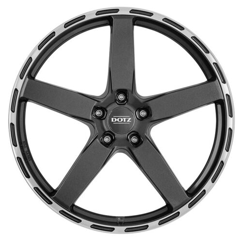 19x8 | 5x108 / 5x112 / 5x114.3 | MarinaBay Dark - Gunmetal Polished Lip