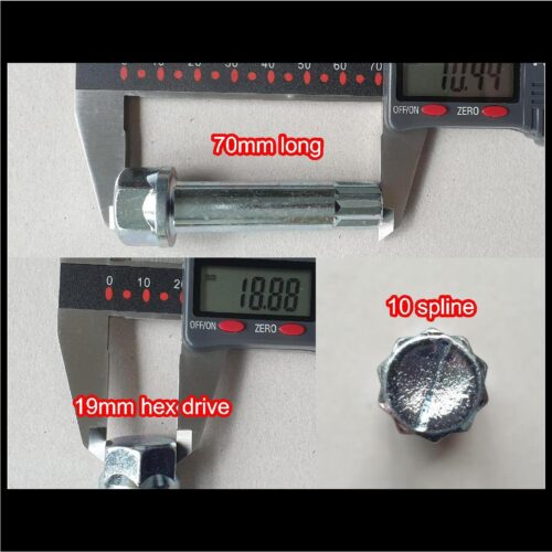 1x Bimecc Eng. 19mm 70mm long tuner key